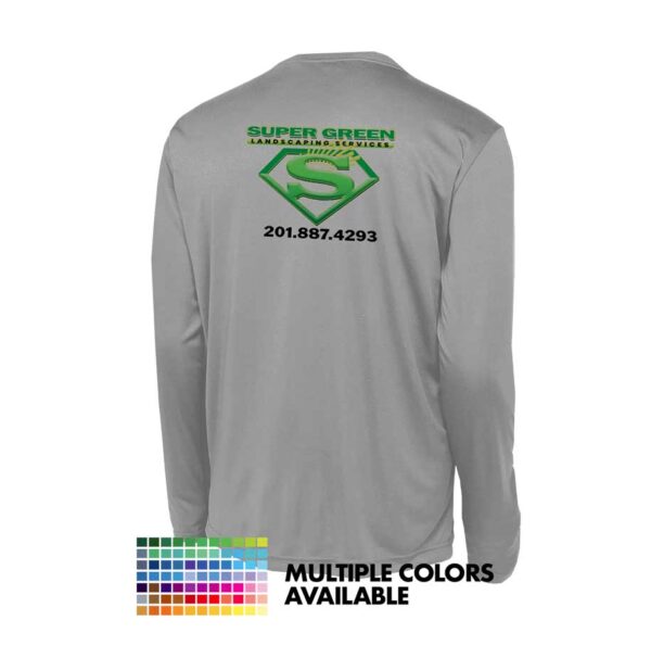Custom Logo Long Sleeve Performance Shirt - Image 2